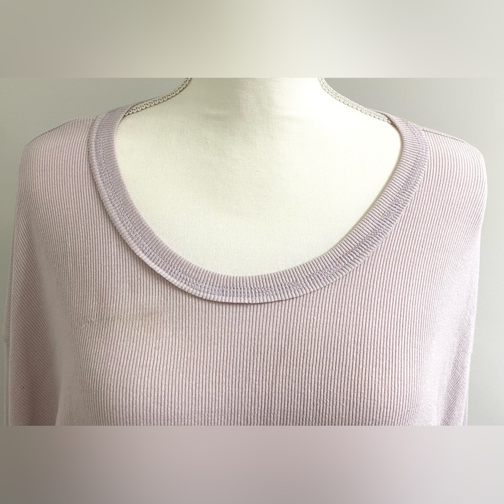 By Together Womens M Gray Ribbed Top Boho Fall Y2K Festival Streetwear Utility - Picture 2 of 15